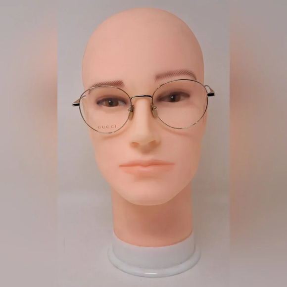 NWT Gucci Men's Glasses Frames Round All Metal Gold Japan GG0337O 001 51-20-145 - Picture 5 of 15